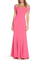 Women's Vince Camuto Notched Off The Shoulder Trumpet Gown - Pink