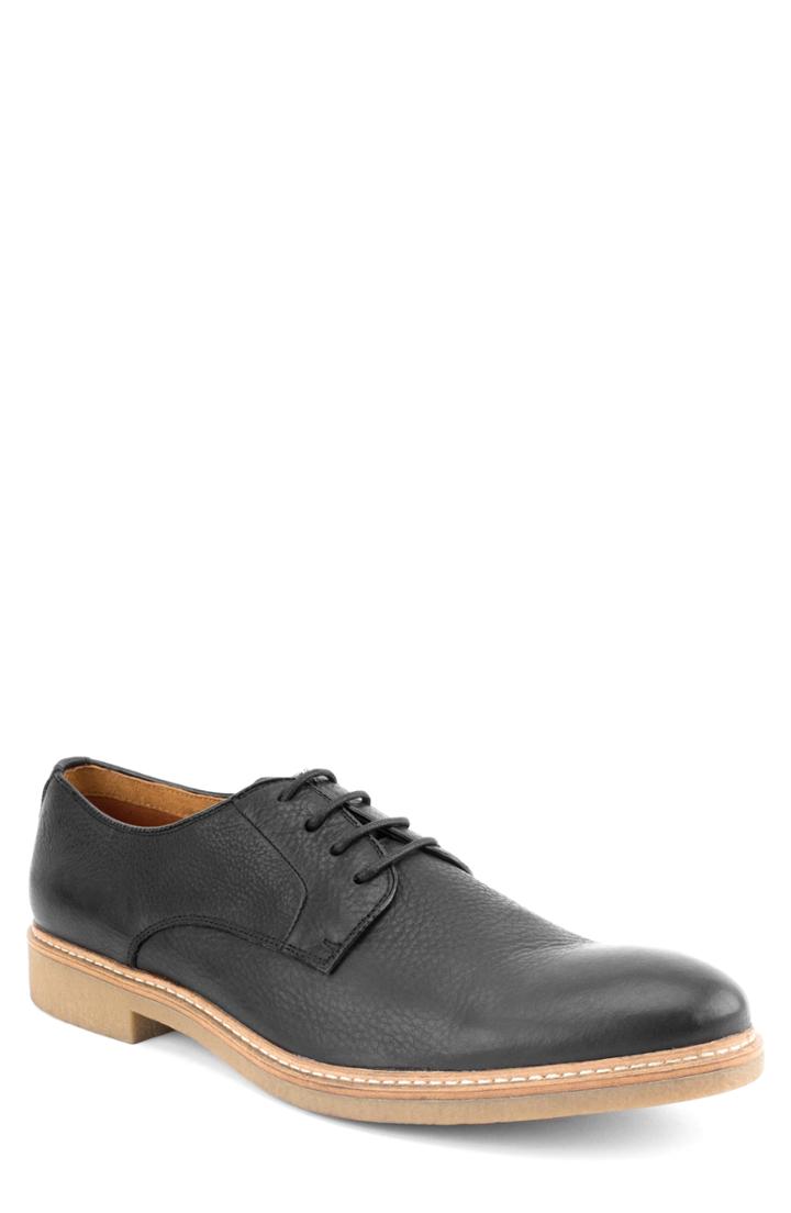 Men's Rush By Gordon Rush Finlay Plain Toe Derby .5 M - Black