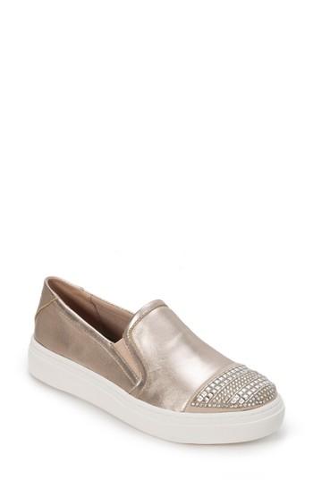 Women's Foot Petals Finley Slip-on Sneaker M - Metallic