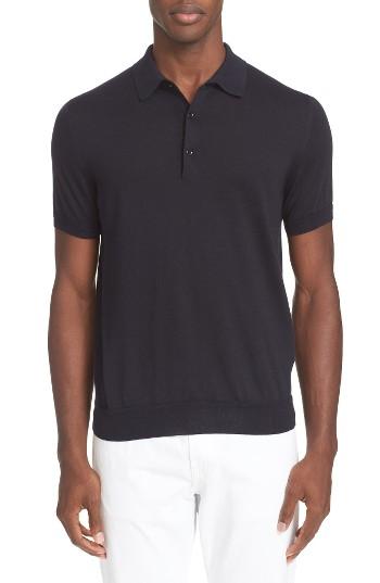 Men's Tomorrowland Cotton & Silk Polo