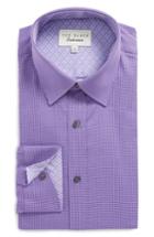 Men's Ted Baker London Endurance Dudders Trim Fit Dress Shirt .5 32/33 - Purple