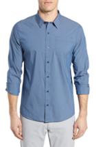 Men's Travis Mathew Let's Do It Again Fit Sport Shirt, Size Small - Grey