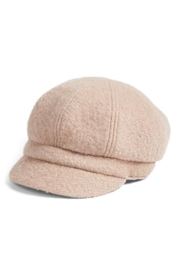 Women's August Hat Boys Are Back Boucle Newsboy Cap - Beige