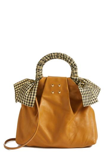 Trademark Hazel Leather Shopper - Brown