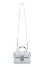 The Volon Data Alice Leather Top Handle Bag - White