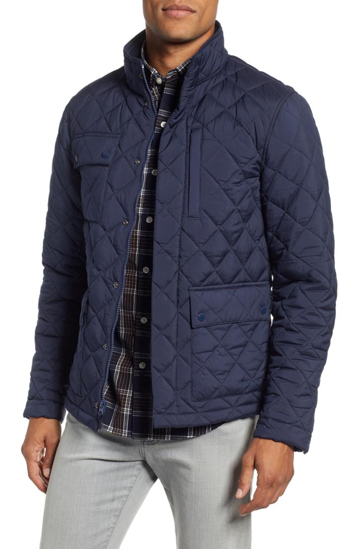 Men's Bonobos Banff Quilted Jacket, Size - Blue