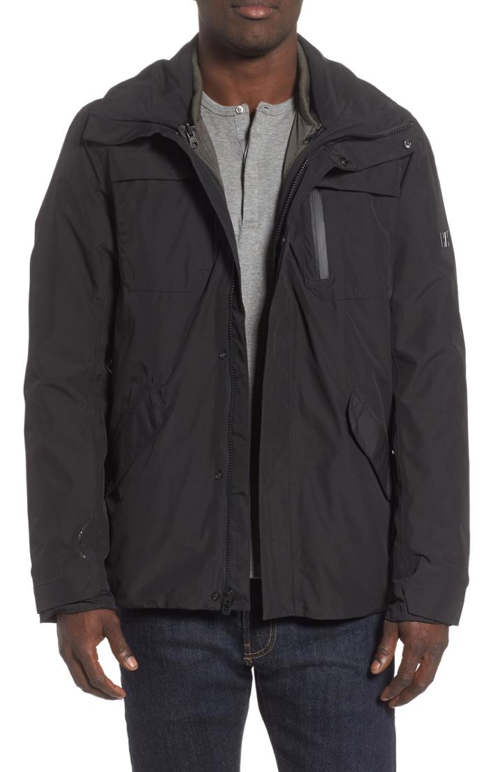 Men's Helly Hansen Reykjavik Regular Fit Waterproof Primaloft 3-in-1 Jacket - Black
