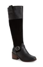 Women's Lucky Brand Kailan Ankle Strap Boot, Size 8.5 Regular Calf M - Black