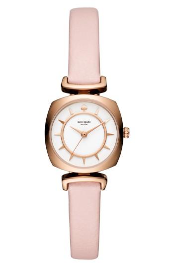 Women's Kate Spade New York Barrow Leather Strap Watch, 24mm