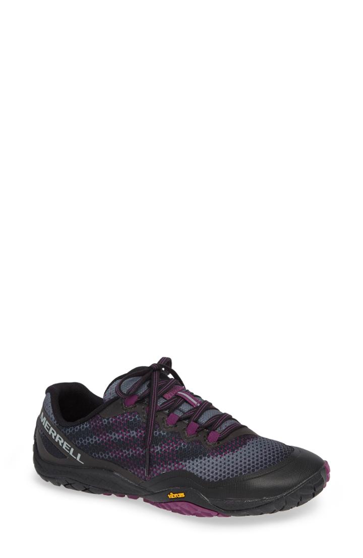 Women's Merrell Trail Glove 4 Shield Water Resistant Running Shoe .5 M - Purple