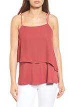 Women's Vince Camuto Popover Mixed Media Tank - Red