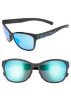 Women's Adidas Excalate 58mm Mirrored Sunglasses - Black/ Floral/ Blue Mirror
