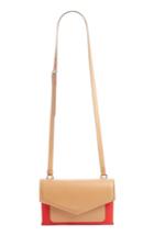 Givenchy Duetto Bicolor Leather Flap Crossbody Bag - Black