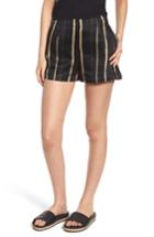 Women's Caara Off Duty Stripe Shorts - Black