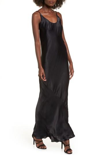 Women's Obey Naomi Maxi Slipdress - Black