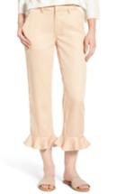 Women's Sincerely Jules Ruffle Ankle Trousers, Size - Pink