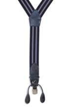 Men's Magnanni Double Line Suspenders, Size - Navy / Periwinkle