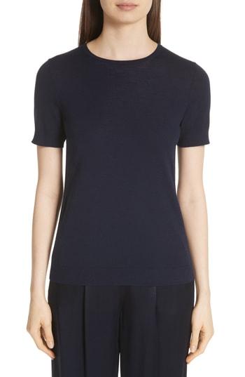 Women's St. John Collection Jersey Top, Size - Blue