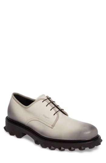 Men's Salvatore Ferragamo Dassel Diamond Derby M - White