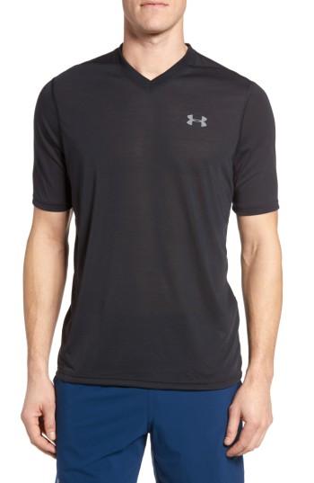 Men's Under Armour Regular Fit Threadborne T-shirt, Size - Black