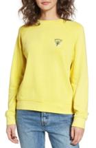 Women's Obey Portola Crew Sweatshirt - Yellow