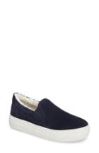 Women's Jslides Arpel Faux Fur Lined Slip-on Sneaker M - Blue