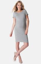 Women's Seraphine 'giovanna' Ruched Maternity T-shirt Dress