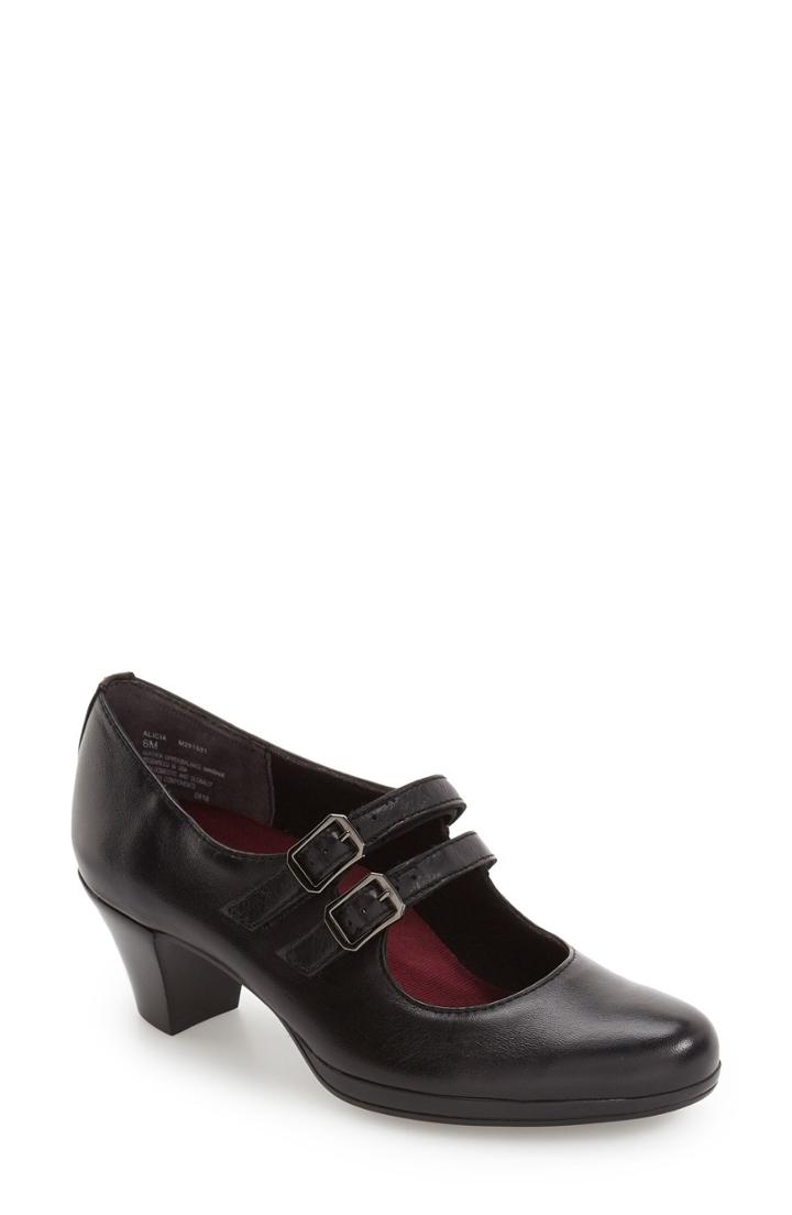 Women's Munro 'alicia' Water Resistant Mary Jane Pump N - Black