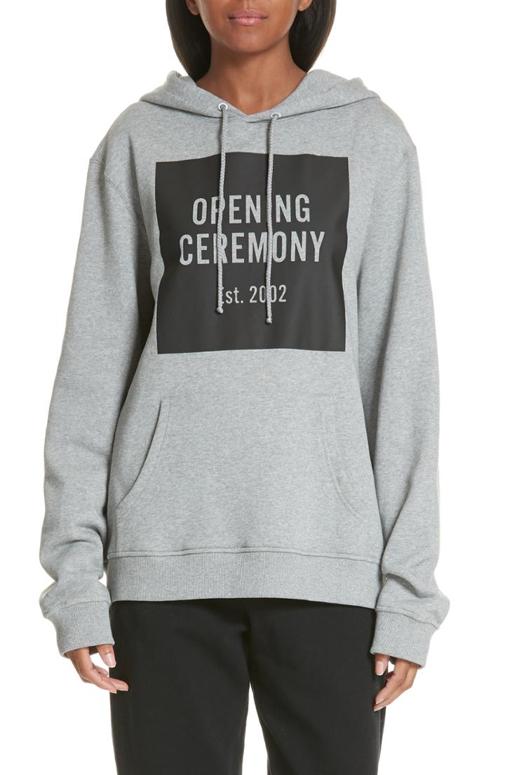 Women's Opening Ceremony Scallop Logo Trim Crop Sweatshirt