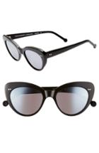 Women's Colors In Optics Lolita 51mm Gradient Lens Cat Eye Sunglasses - Black