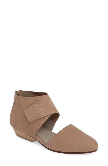 Women's Eileen Fisher Calia Ankle Cuffed Flat M - Brown