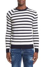 Men's Dsquared2 Stripe Knit Wool Sweater