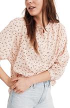 Women's Madewell Delicate Floral Peasant Top - Pink