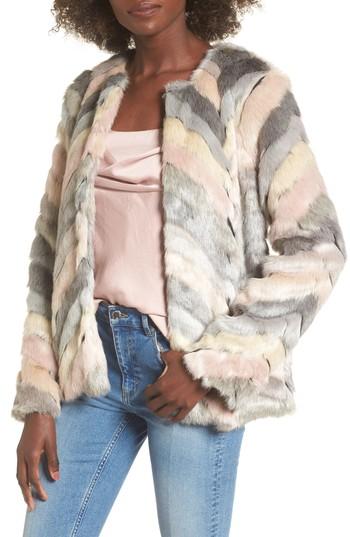 Women's Lost + Wander Voila Faux Fur Jacket - Beige