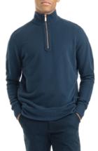 Men's Good Man Brand Pro Slim Fit Cotton Quarter Zip Pullover - Blue