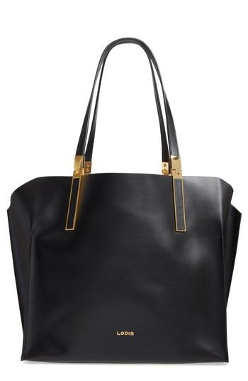Lodis Silicon Valley Collection Under Lock & Key - Anita Rfid East/west Leather Satchel - Black