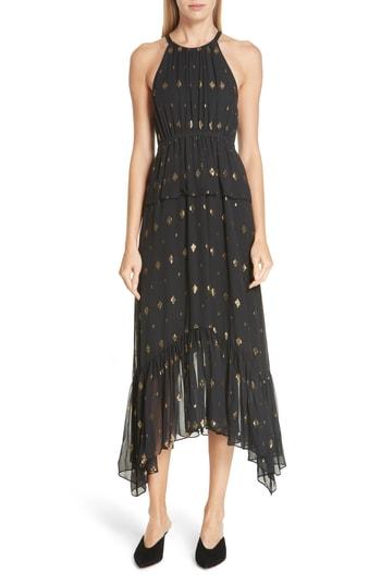 Women's A.l.c. Rosa Metallic Diamond Fil Coupe Dress