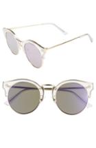 Women's Bonnie Clyde Broadway 51mm Retro Sunglasses - Lavender