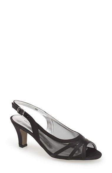 Women's David Tate 'petal' Open Toe Slingback Pump