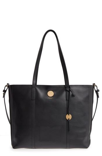 Lodis Los Angeles Nelly Rfid Medium Leather Tote - Black