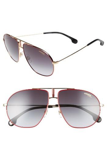 Men's Carrera Eyewear Bounds 62mm Gradient Aviator Sunglasses -
