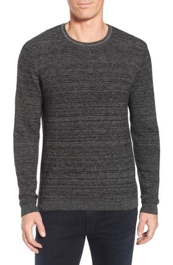 Men's Monte Rosso Ottoman Wool Blend Sweater, Size - Black