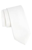 Men's Nordstrom Men's Shop Solid Silk Tie, Size - White