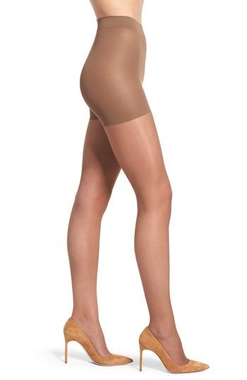 Women's Nordstrom Sheer Control Top Pantyhose, Size D - Beige