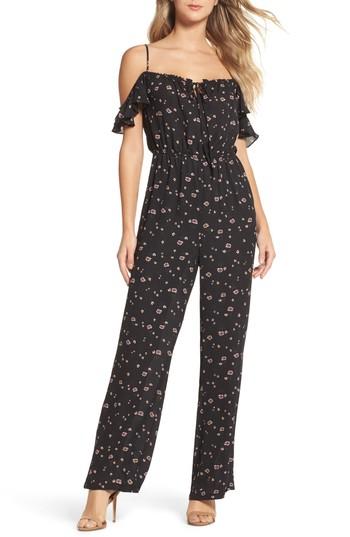 Women's Bb Dakota Arlean Off The Shoulder Jumpsuit - Black