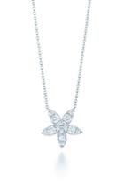 Women's Kwiat Sunburst Flower Diamond Pendant Necklace