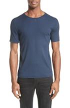 Men's John Varvatos Collection Ribbed Crewneck T-shirt, Size - Blue