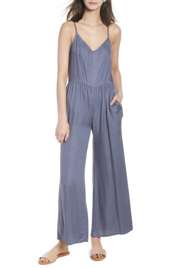 Women's Hinge Gathered Waist Pantsuit, Size - Grey
