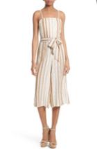 Women's Alice + Olivia Lucie Stripe Jumpsuit - White