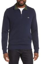 Men's Lacoste Quarter Zip Pullover (3xl) - Blue